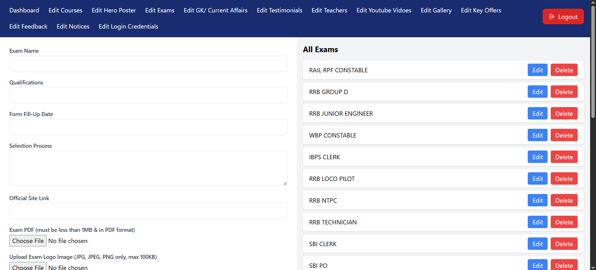 EduTouch admin platform image 4